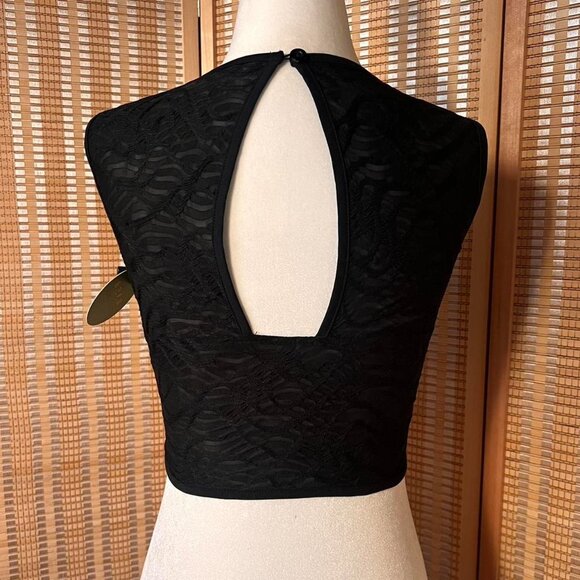 Brand new with tag Jyosei black lace bustier crop top - Picture 3 of 3